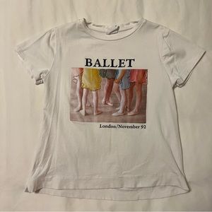 Zara girls ballet shirt